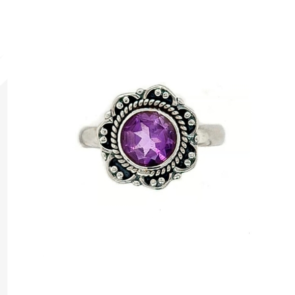 ❤️ HEALING FLOWER STERLING SILVER RING - Picture 1 of 4